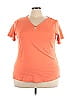 Anne Klein Sport 100% Cotton Orange Short Sleeve T-Shirt Size 3X - photo 1