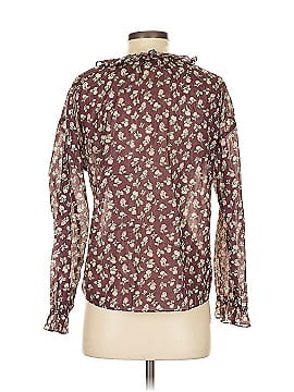 La vie Rebecca Taylor nwt gray ribbed Camilla floral sleeve blouse offers