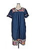 Phases 100% Cotton Blue Casual Dress Size 1X - photo 1