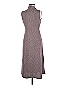 Donna Morgan Chevron-herringbone Gray Casual Dress Size 6 - photo 4