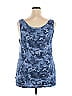 Terra & Sky 100% Recycled Polyester Blue Tank Top Size 2X - photo 2