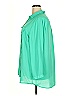 Cj Banks Color Block Teal 3/4 Sleeve Button-Down Shirt Size 2X - photo 5