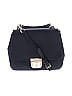 MICHAEL Michael Kors Solid Blue Black Leather Satchel One size - photo 1