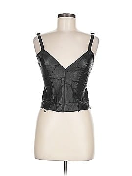 Understated Leather Sleeveless Top (view 1)