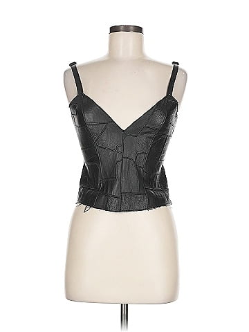Understated Leather Sleeveless Top (view 1)