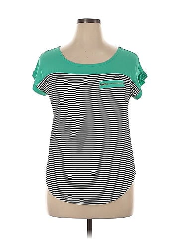 Ashley Blue Short Sleeve Top (view 1)