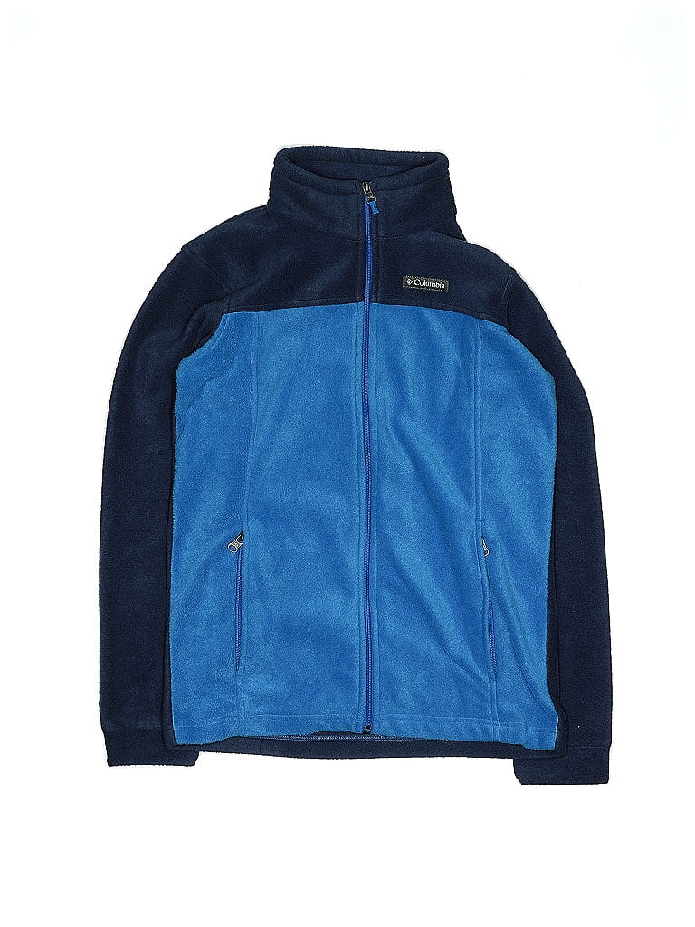 Columbia 100% Polyester Blue Track Jacket Size 14 (big kids) - photo 1