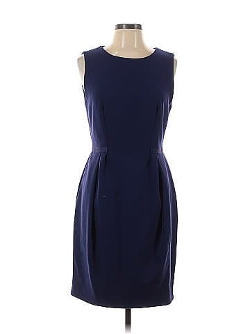 Halston Heritage Blue/Gray Knee Length Dress, deals Size 8