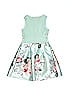 BCX Girl 100% Polyester Floral Teal Dress Size 12 (big kids) - photo 2