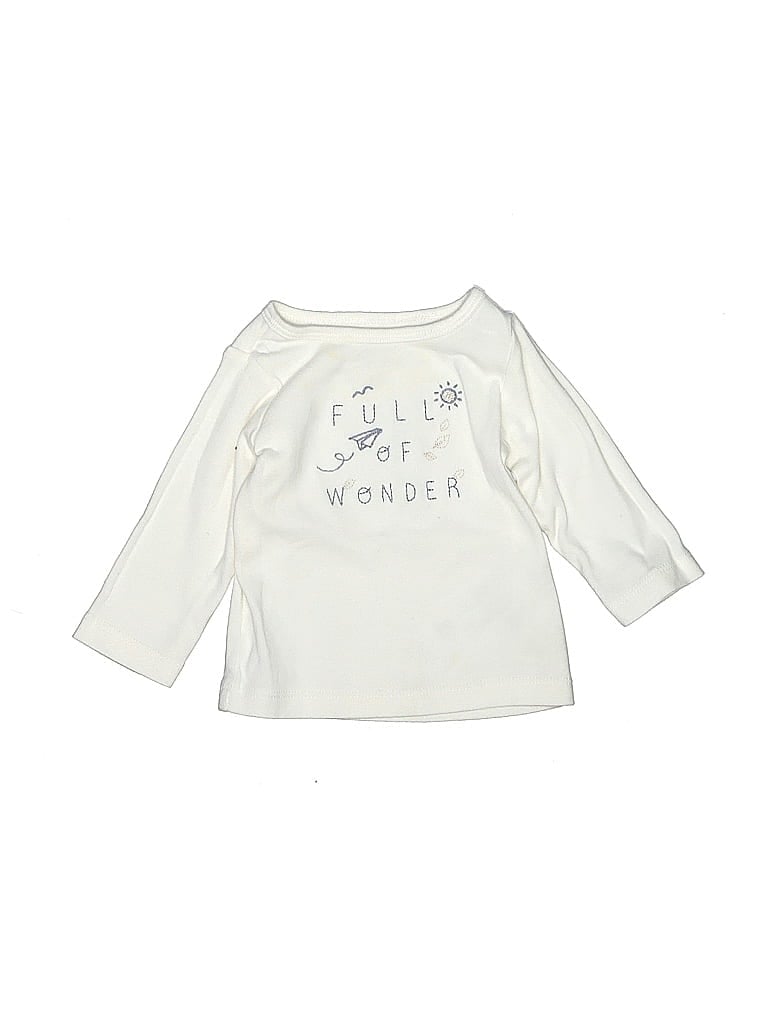Click to view more detailed imagery on our partner's website Pre-owned Carter's Babies' 3/4 Sleeve T-shirt In White