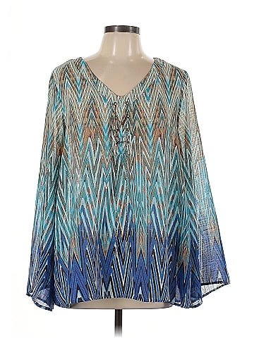Ashley Stewart Long Sleeve Blouse (view 1)