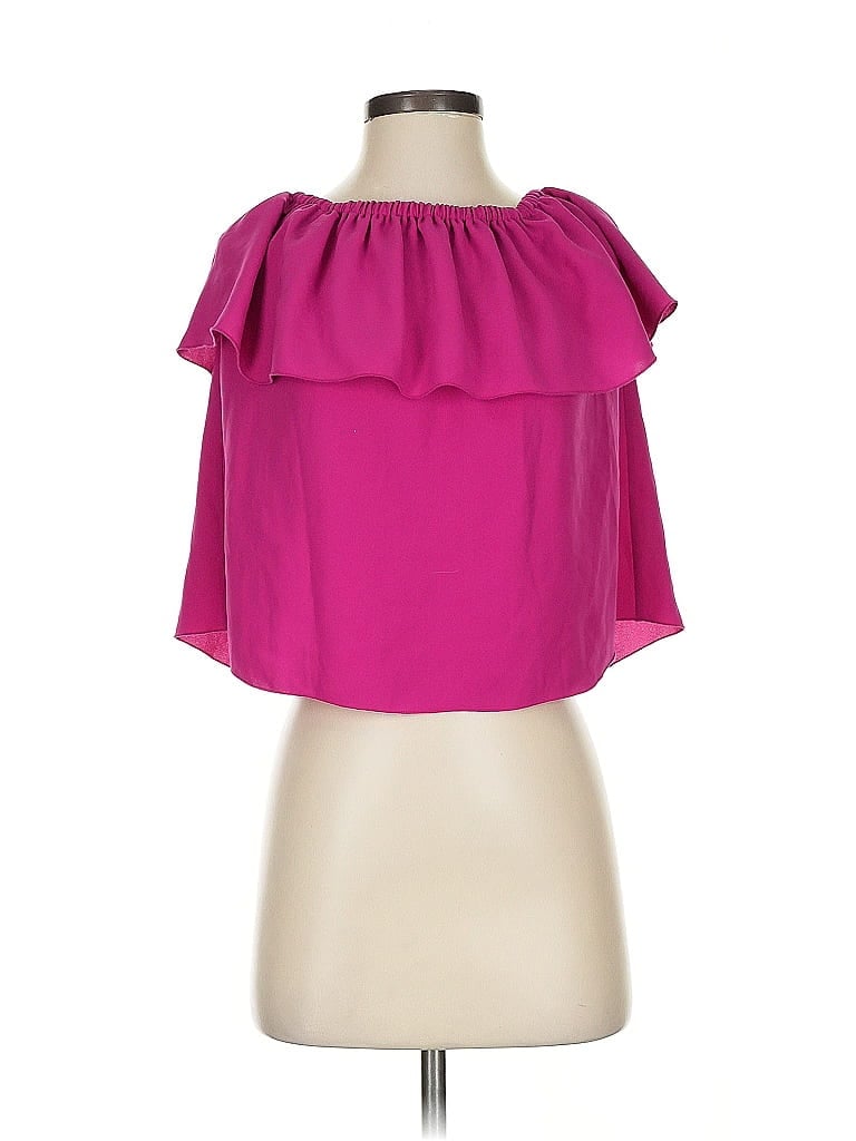 Pre-owned Wilfred Sleeveless Silk Top Pink Strapless Neckline Tops