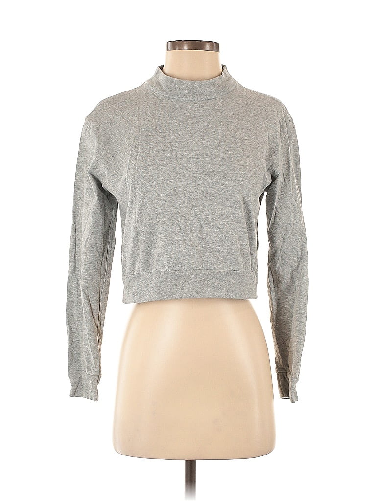 TNA Silver Long Sleeve Turtleneck Size S - photo 1
