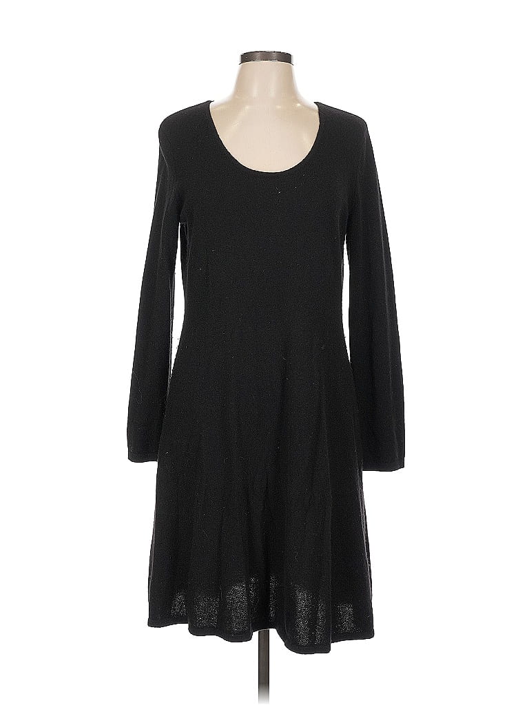 Robe Cocktail Magaschoni Noire à Manches Perle - Taille 12 - Neuf Avec Étiquettes - Soirée Élégante