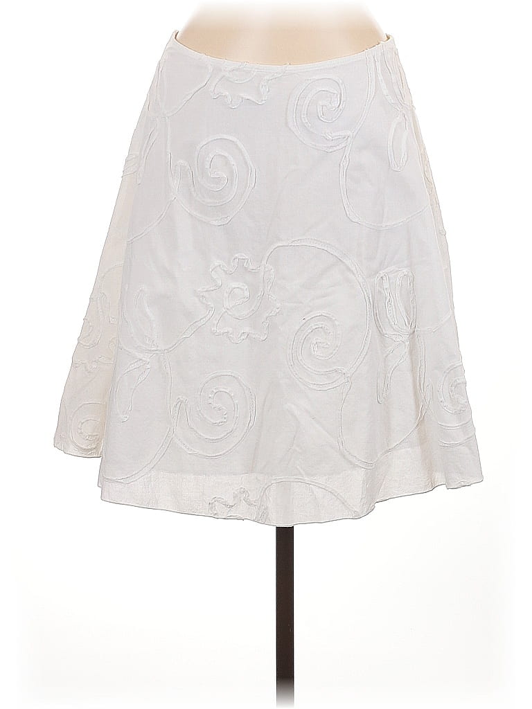 Aviator Nation Paisley Floral White Ivory Formal Skirt Size M - photo 1