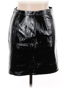 Armani Exchange Faux Leather Skirt