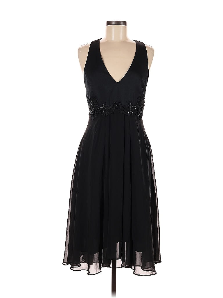 Donna Morgan 100% Polyester Black Cocktail Dress Size 8 - photo 1