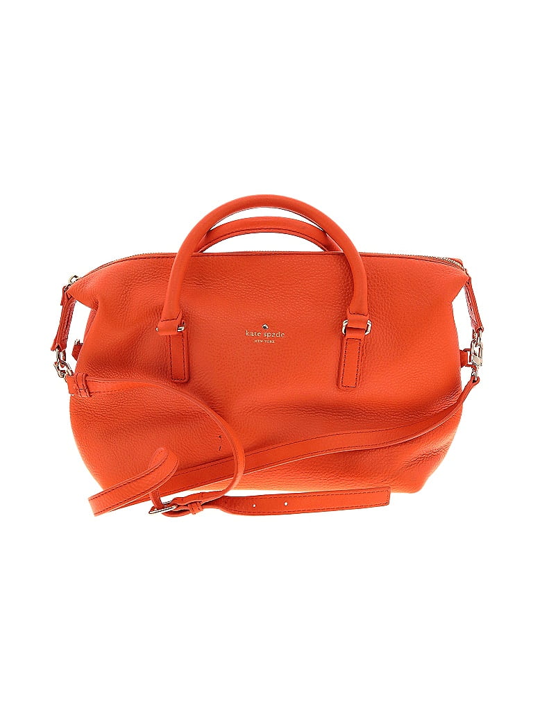 Kate Spade New York 100% Leather Orange Leather Shoulder Bag One size - photo 1