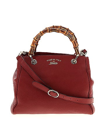 Gucci Leather Bamboo Satchel (view 1)
