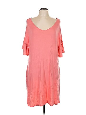 Perfect Peach Casual Dress (view 1)
