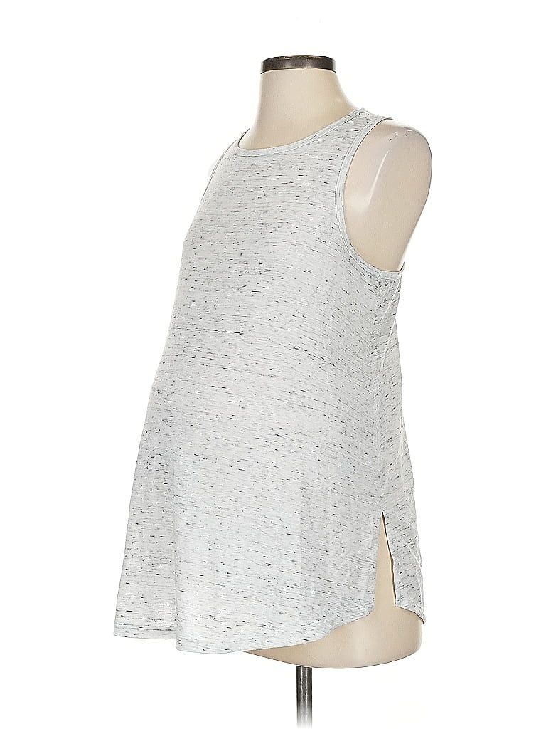 Ingrid + Isabel Silver Sleeveless T-Shirt Size S - photo 1