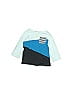 First Impressions 100% Cotton Color Block Blue 3/4 Sleeve T-Shirt Size 6-9 mo - photo 1