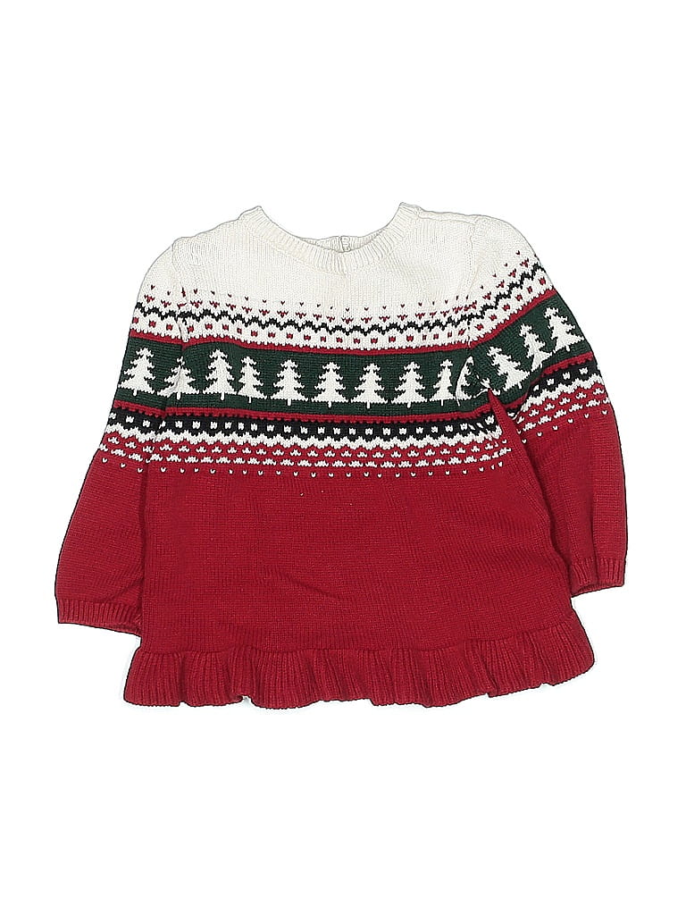 Carter's 100% Cotton Red Pullover Sweater 12-18 MO / 18 MO - photo 1