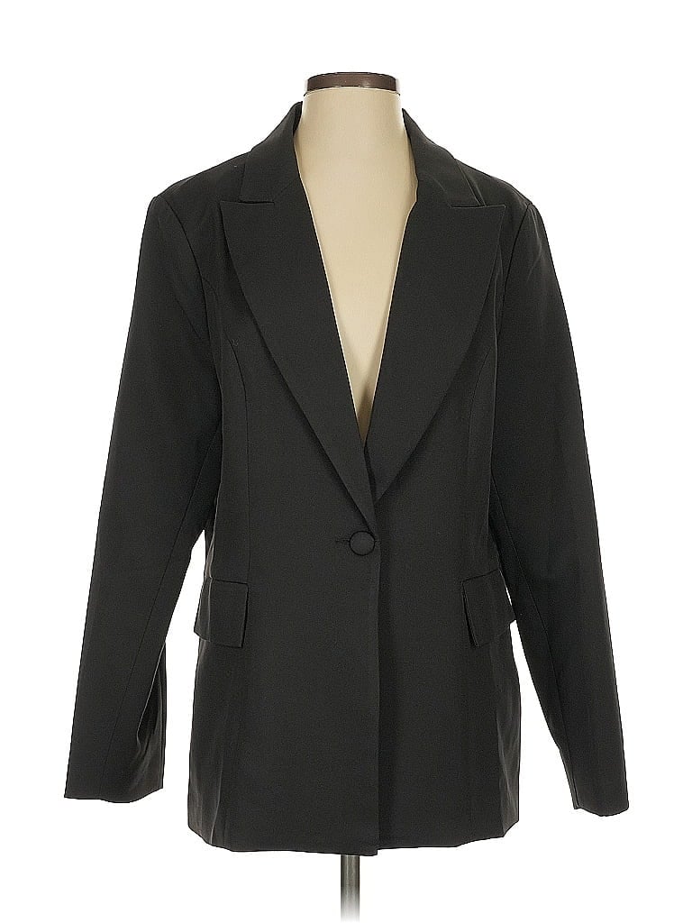 Pre-owned Unbranded Blazer Jacket In Black