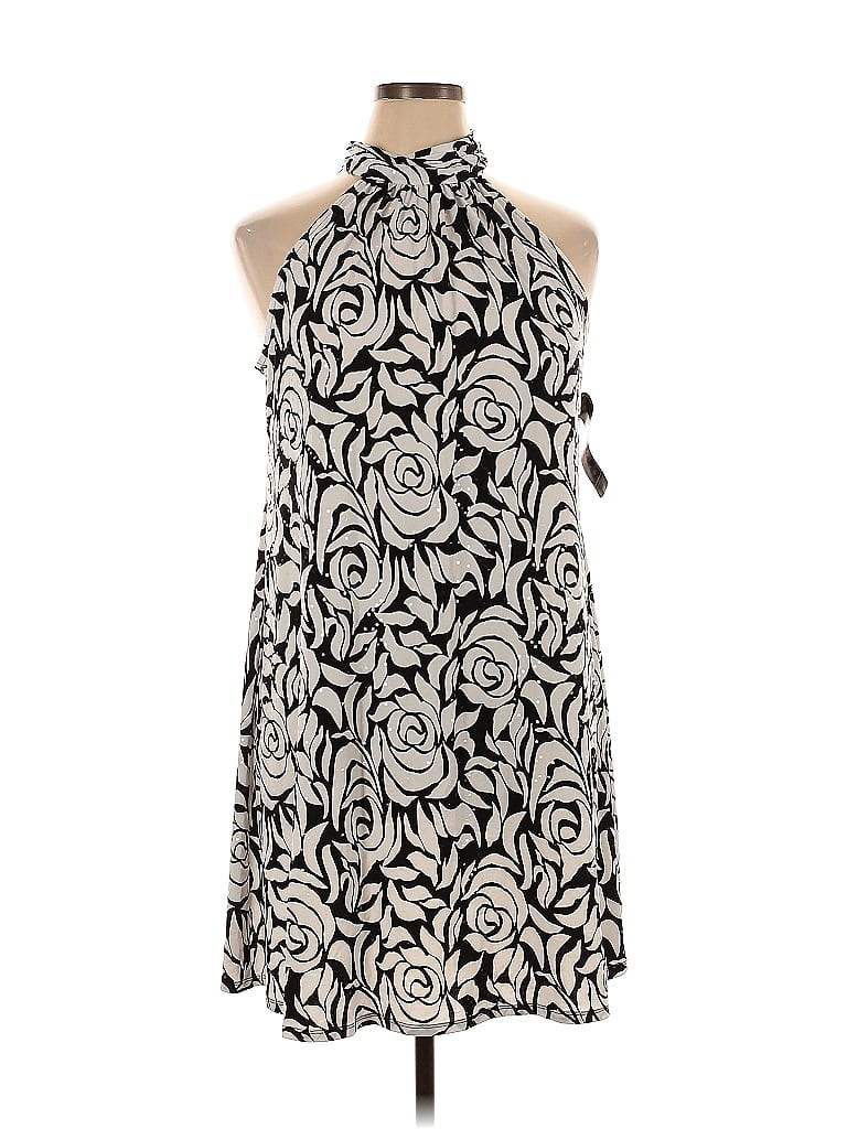 MSK Paisley Gray Cocktail Dress Size XL - photo 1