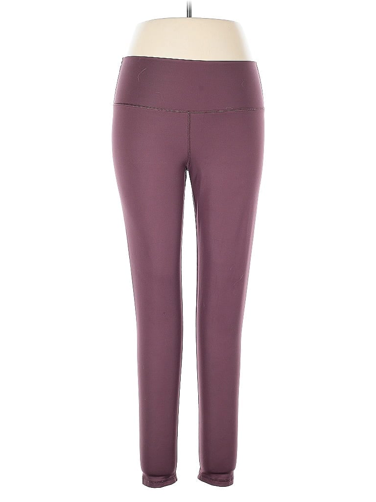 Pre-owned Aerie Active Pants In Purple