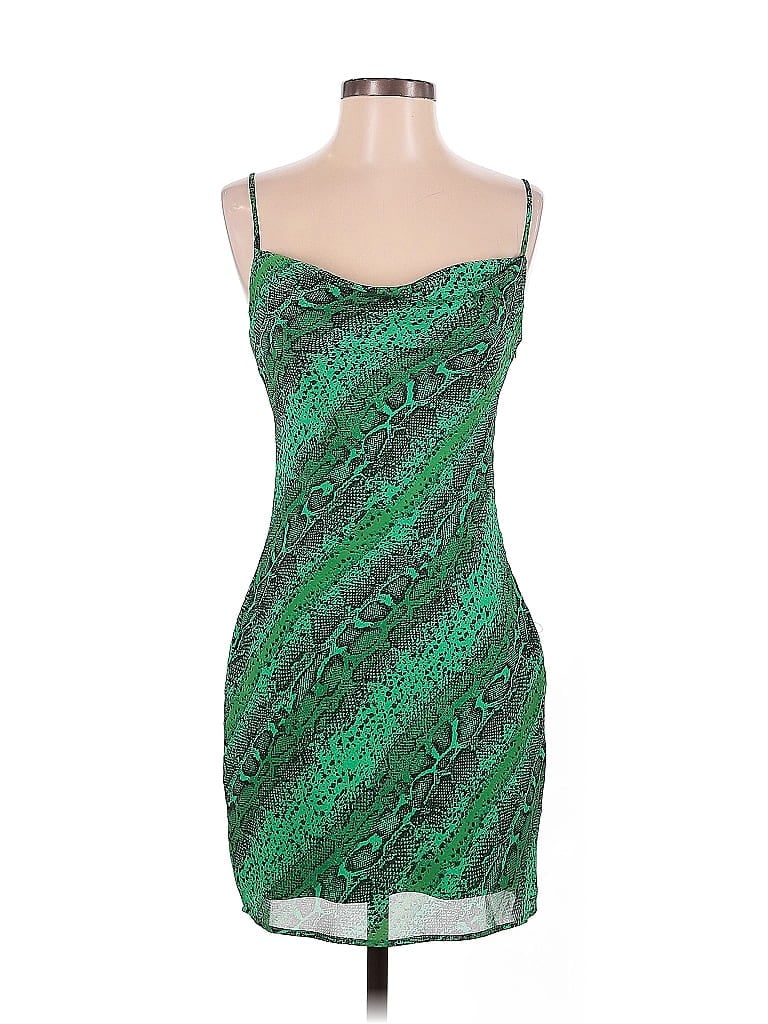 NBD 100% Polyester Paisley Green Cocktail Dress Size XS - photo 1