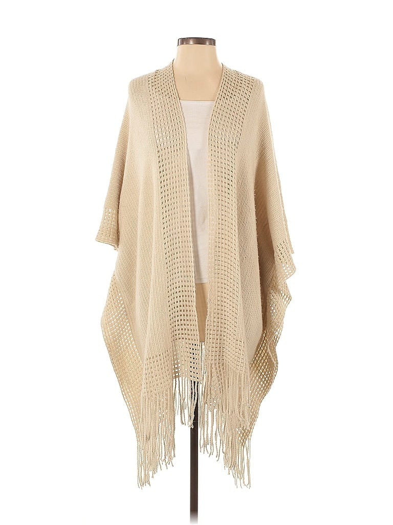 Pre-owned Max Studio Poncho In Brown