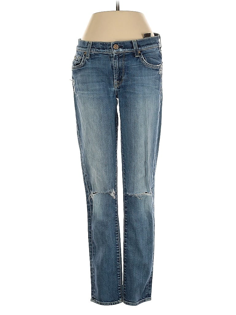 Pre-owned 7 For All Mankind Jeans In Blue