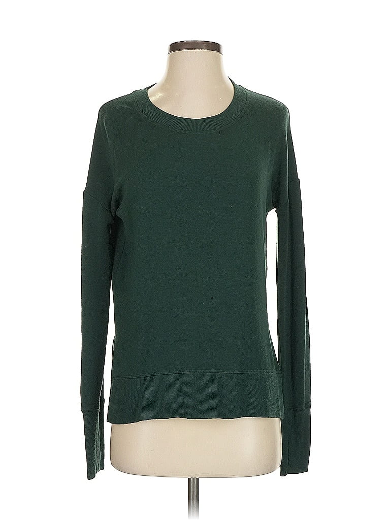 Pre-owned Athleta Long Sleeve T-shirt In Green