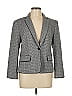 Ann Taylor Houndstooth Gray Blazer Size 10 - photo 1