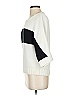 Worth New York 100% Cotton Color Block White Pullover Sweater Size S - photo 5