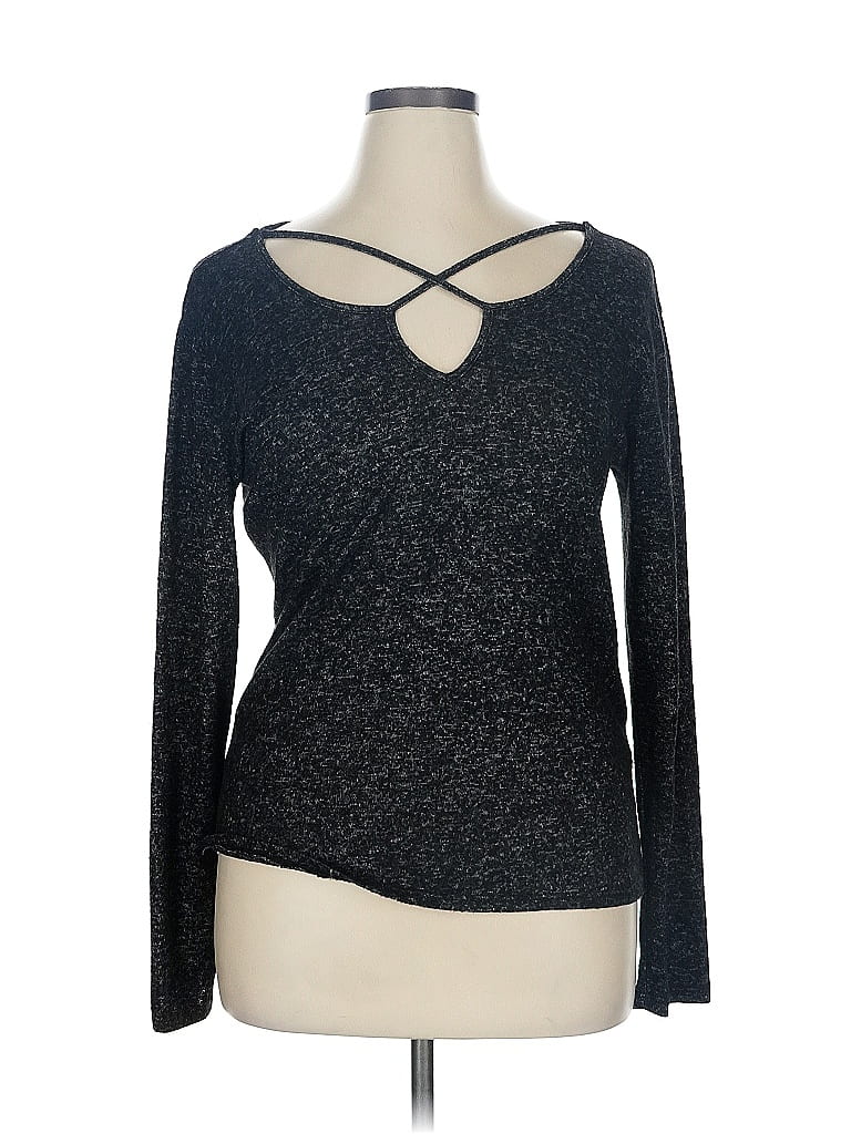 Ambiance Gray Long Sleeve Top Size 1X - photo 1
