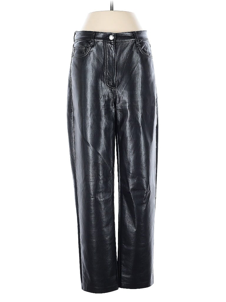 Pre-owned Wilfred Faux Leather Pants In Black