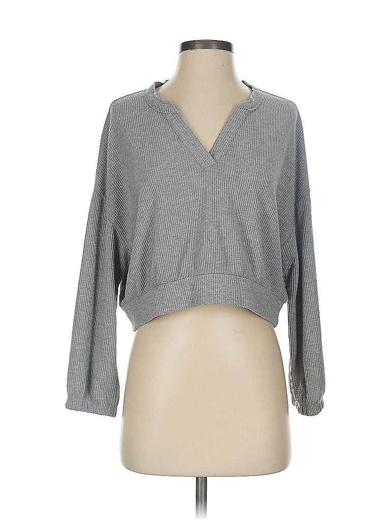 Pre-owned Chaser Sweatshirt In Gray