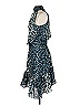 A.L.C. 100% Silk Animal Print Blue Cocktail Dress Size 4 - photo 5