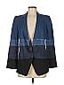 Akris Punto Color Block Blue Blazer Size 6 - photo 1