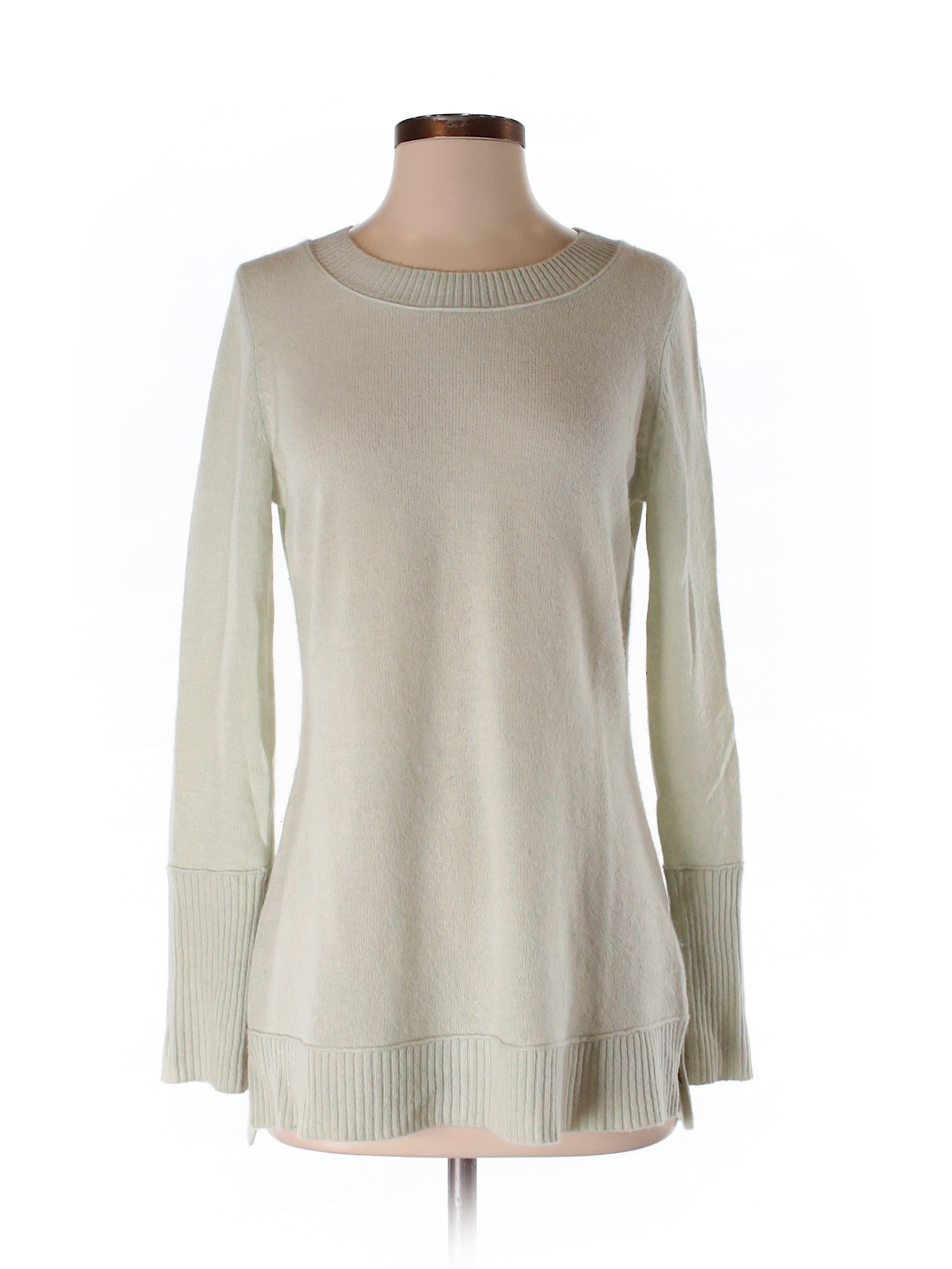 Cynthia Rowley TJX 100% Cashmere Solid Wild Willow Cashmere Pullover ...