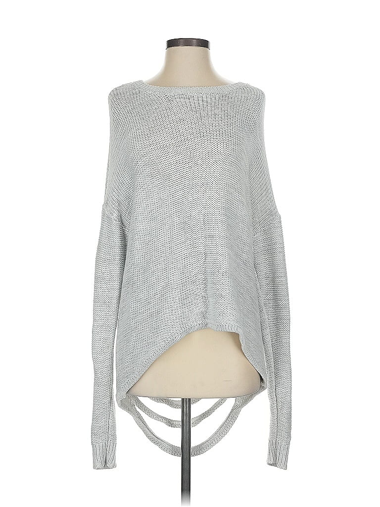 Pre-owned Stitches & Stripes Pullover Sweater In Silver