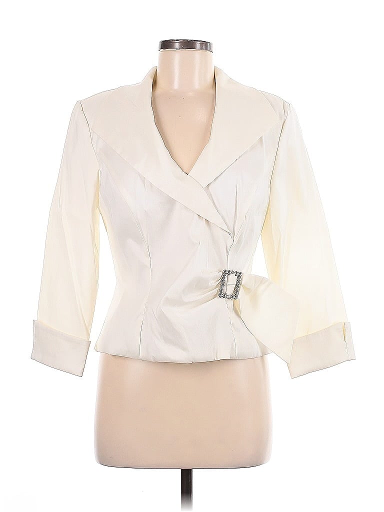 Pre-owned J.r. Nites By Caliendo Jacket In White