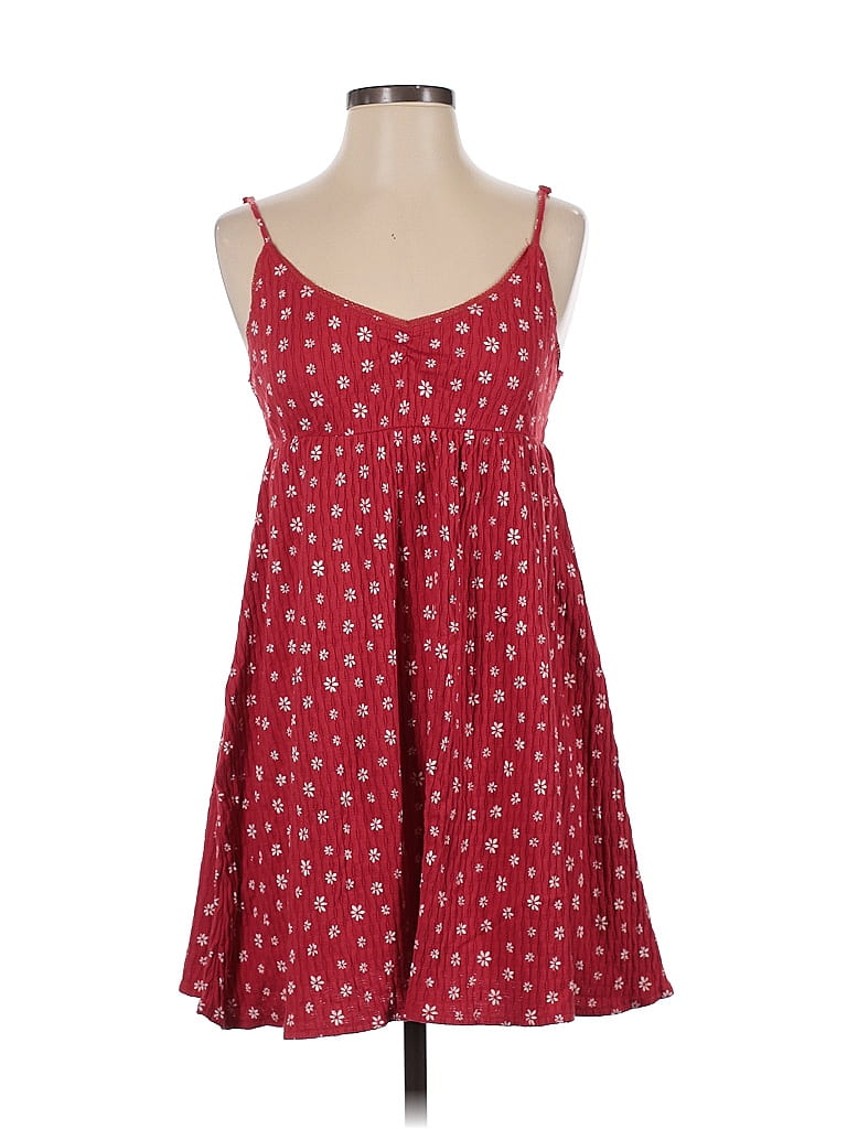 Urban Outfitters 100% Cotton Stars Red Casual Dress Size S - photo 1