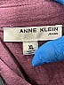 Anne Klein 100% Cotton Burgundy 3/4 Sleeve Button-Down Shirt Size XL - photo 3