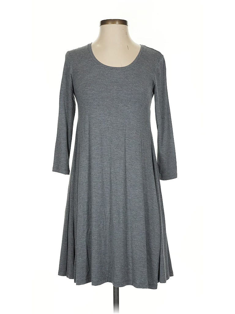 Style & Co Casual Dress In Gray