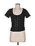 Hot Topic Black Short Sleeve Top Size M - photo 1