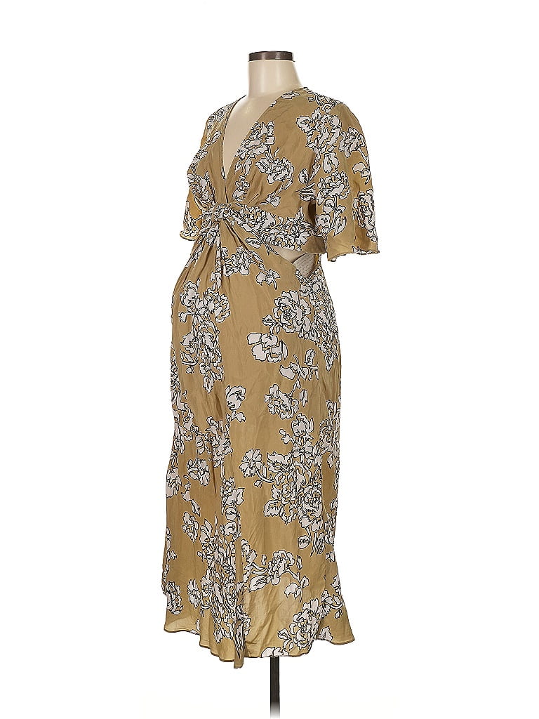 Hatch 100% Cupro Gold Casual Dress Size M - photo 1