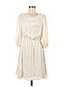 Halston Heritage 100% Silk Ivory Casual Dress Size 8 - photo 1
